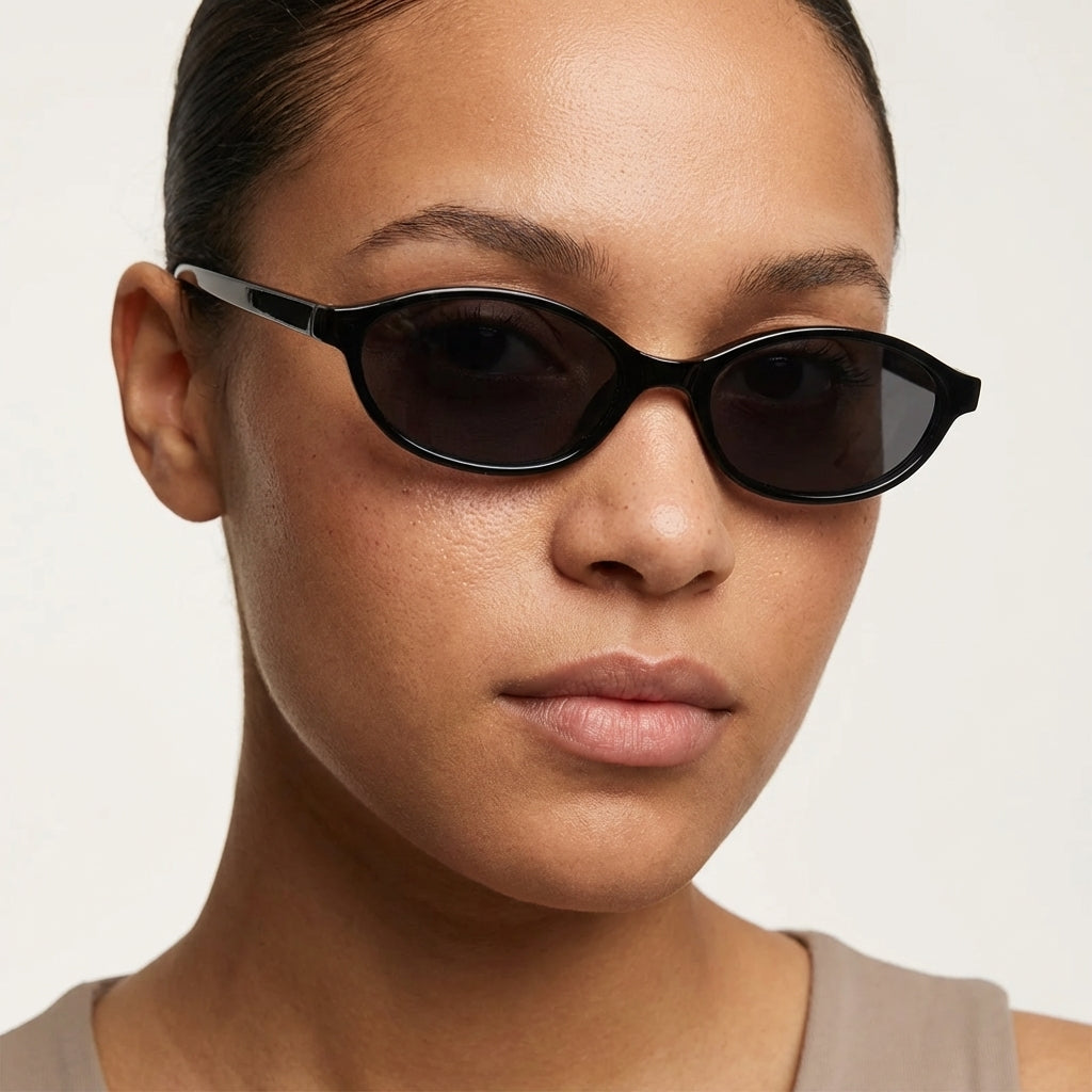 Monaco sunglasses by Iris Frames, Sunrise colorway rectangular luxury frames