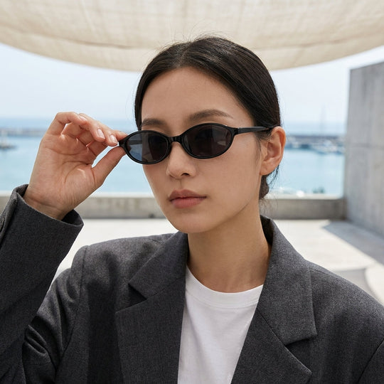 Monaco sunglasses by Iris Frames, Espresso colorway bold acetate frames