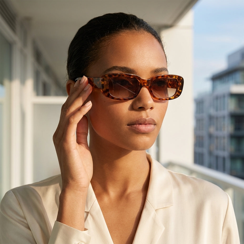Ibiza sunglasses by Iris Frames, bold Mediterranean coastal frames