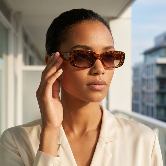 Ibiza sunglasses by Iris Frames, bold Mediterranean coastal frames