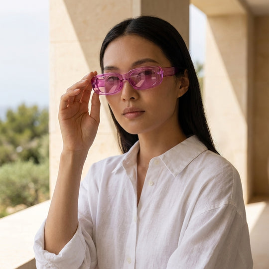 Ibiza sunglasses by Iris Frames, summer coastal frames in bold colorways